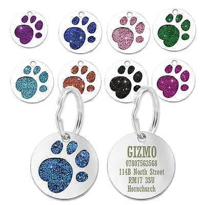 £2.65 • Buy Dog Tag Personalised ID Tags For Dogs/Cats Custom Pet Tag Engraved Dog Name Tag