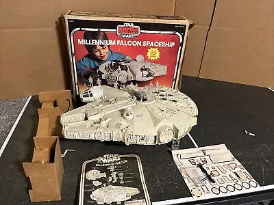 Star Wars Millennium Falcon 1979 Original Kenner Near Complete W/ 1 Insert & Box • $169