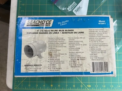 $23 • Buy New Seachoice Marine Boat 4  Inch Inline Bilge Blower Model 41841