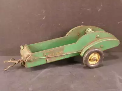 RARE Antique Cast Iron VINDEX Pressed Steel Toy John Deere Manure Spreader Wagon • $99.95