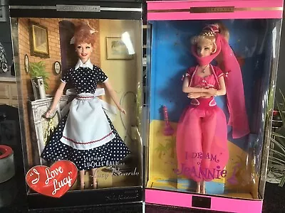 I Dream Of Jeannie Barbie & I Love Lucy Episode 45 Lot Of 2 NRFB Excellent Cond. • $199