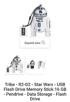 Star WARS R-2 D2 16 GB USB Flash DRIVE NIB • $15