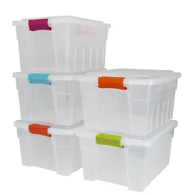 Underbed 32L Plastic Storage Boxes Container Drawer Shoes Toys Clothes Bedding • £24.99