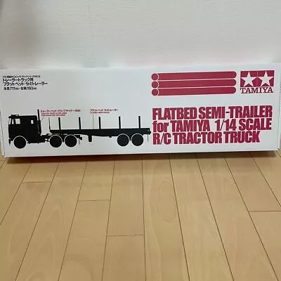 Tamiya 1/14 No.06 Flatbed Semi-Trailer Radio Controlled For Trailer Trucks 56306 • £149.50