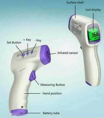 Medical NON-CONTACT Forehead Infrared Digital Thermometer Gun KV-11 Free Shippin • $17.99