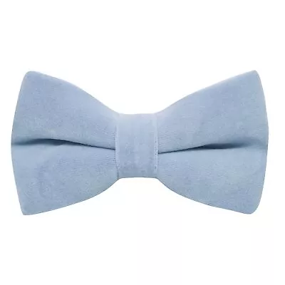 Luxury Light Baby Blue Velvet Bow Tie • £11.99