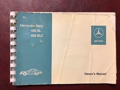 1976 76 Mercedes 450 Sl  Slc Owners Manual Book All Models • $59.75