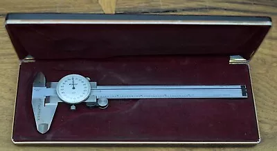 Mitutoyo No. 505-626 Dial Caliper 0-6  Range .001 With Hard Plastic Case NICE! • $39.95