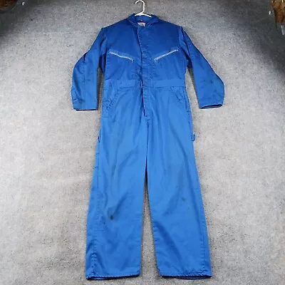 Dickies Coveralls Mens 40 Short Blue Long Sleeve Mechanic Vintage • $16.88