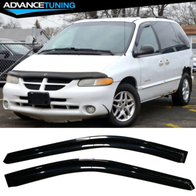 $26.89 • Buy Fits 96-07 Chrysler Town & Country Caravan Acrylic Window Visors Sun Rain Guard