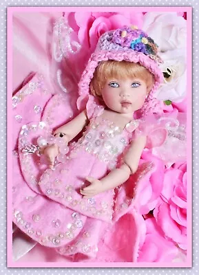 7.5” Helen Kish & Company Porcelain Fairy Rose Elfin Doll Chrysalis UFDC BJD • $179.95