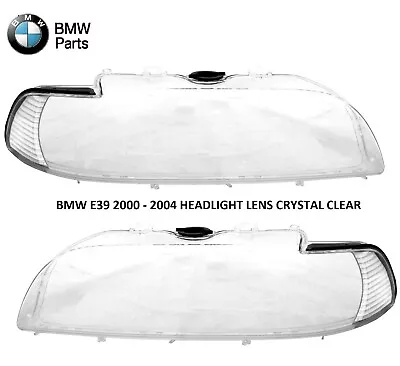 Headlamp Cover For BMW E39 00-04 Headlight Lens Clear New Head Light Lights • $188.99