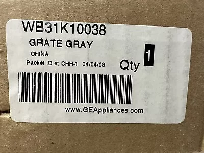 $79.95 • Buy New Genuine Oem Ge Part # Wb31k10038 Burner Grate In Factory Packaging