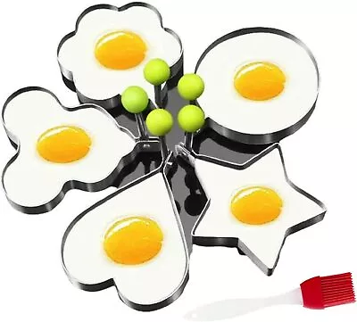 Stainless Steel Frying Pan Fried Egg Pancake Cooking Ring Mold Shape Mould  • £2.78