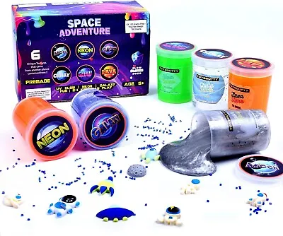 $24.89 • Buy Toysbutty Slime Kit For Girls Boys, 6 Galaxy Stretchy None Sticky Slime Educatio