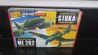 Lindberg German Me-262 & Junkers Ju-87 Stuka 1/48 Scale Plane Model  Kit • $25