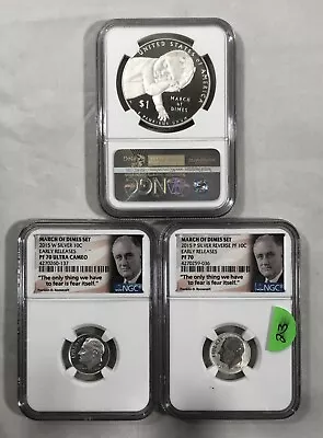 3pc 2015 March Of Dimes Set. NGC PR70. ER • $349