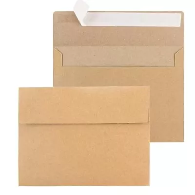 50 Pcs Kraft Envelopes 4x6 Inch A4 Size Invitation Envelopes For Wedding • $9.73