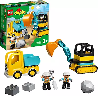 ® DUPLO® Construction Truck & Tracked Excavator 10931 Digger Toy And Tipper Truc • $29.31