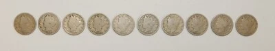 $139.99 • Buy 1888 Liberty  V  Nickels - 5¢ - Nice Good Condition - Lot Of 10