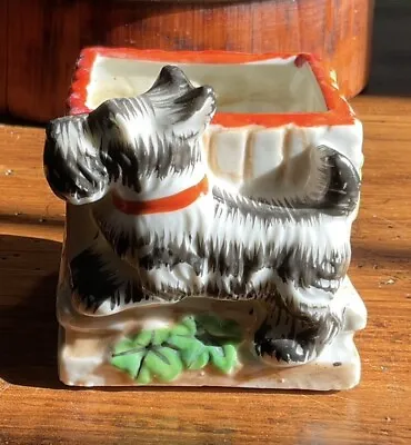 Vintage Mini Scotty Dog Planter Japan  3” • $12