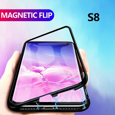 $9.95 • Buy Case For Samsung Galaxy Note 9+ S9 S8 Plus Magnetic Glass Protection Cover