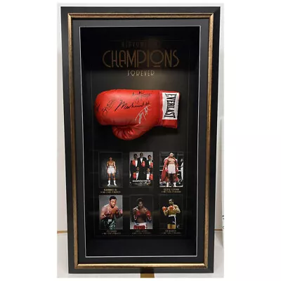$4995 • Buy World Heavyweights Hand Signed Framed Boxing Gloves Muhammad Ali Joe Frazier 