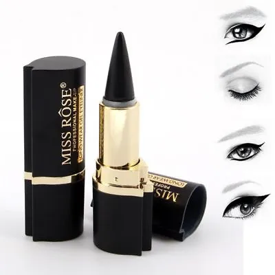 Miss Rose Lady Eyeliner Long Lasting Black Waterproof Eyeliner Gel Eye Liner Pen • £3.53