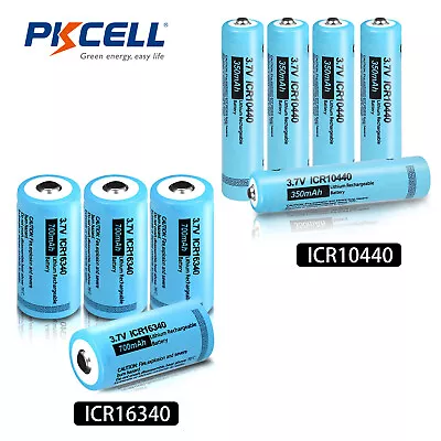 4x 8x  ICR10440/16340/14250/18350/18500 3.7V Lithium Li-ion Mod Batteries • $10.99
