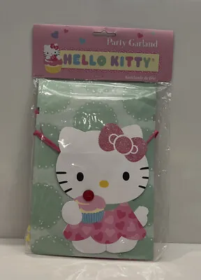 HELLO KITTY Meri Meri Party Garland Kit With 9 Pennants Cupcakes Sanrio 2012 NEW • $11.63