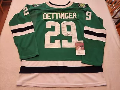 JAKE OETTINGER Signed STARS Custom Jersey JSA COA SIZE XL • $470