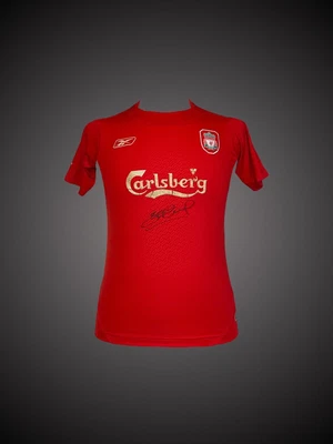 £50 • Buy Steven Gerrard Hand Signed Liverpool Shirt - Damaged Bid From £50 See Photos