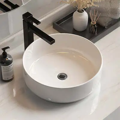 Cefito Bathroom Basin Ceramic Vanity Basin Above Counter White Hand Wash • $52.88