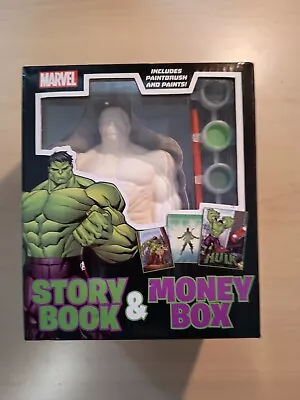 Hulk Story Book And Money Box Marvel Includes Paintbrush And Paints • £8.99