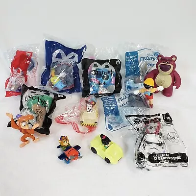 13 McDonalds Happy Meal Toys Disney New And Open Frozen Aladdin+ Lot • $7.20