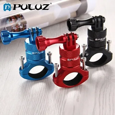 PULUZ Motorcycle Handlebar Adapter Mount Holder For GoPro Hero11 Black 9 8 7 6 • $13.99