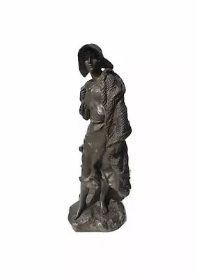 Antique Luca Madrassi Spelter Statue Sculpture Made In France • $379.99