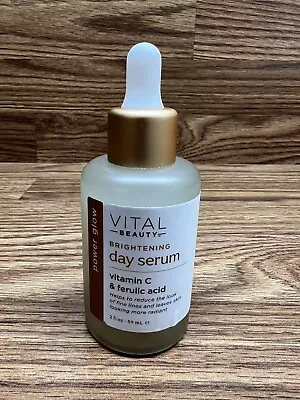 Vital Beauty Brightening Day Serum Vitamin C & Ferulic Acid Power Glow 2 Fl Oz • $17.95