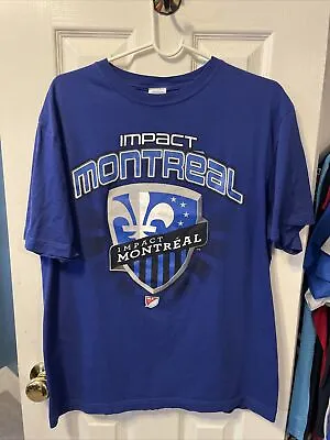 Montreal Impact Major League Soccer Men’s Blue Shirt Size Medium • $13.99