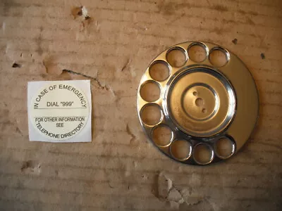 GPO 746 Telephone Number Dial Plate & Label Chrome On Brass Upgrade  • £8.99