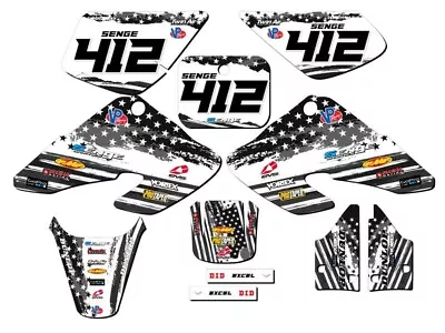 2000-2003 XR 50 MERICA Grey Senge Graphics Kit Compatible With Honda • $59.99