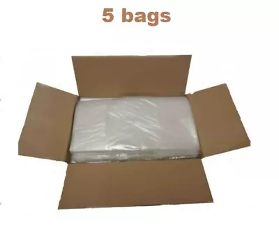 £4.29 • Buy Extra Strong 200G Clear Rubbish Bin Bags Refuse Sacks Virgin Waste 18 X32 X39