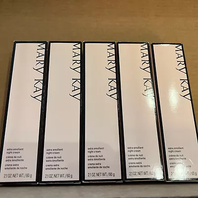 5 Mary Kay Extra Emollient Night Cream Full Size 2.1 Oz NEW • $50