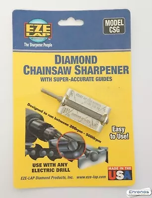 Eze-lap 5/32  Diamond Sharpener Chainsaw File With Precision Guide CSG532 • £8.99