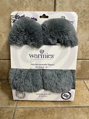 Intelex Warmies Womens Slippers Microwaveable Lavender Slippers Gray  • $31.97