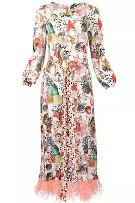 Mary Katrantzou Belted Linen Maxi Dress Uk 12 • $343.50