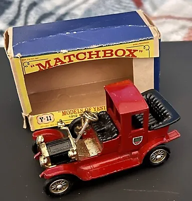 Vintage Matchbox Models Of Yesteryear Y11 1912 Packard Landaulet • $15.99