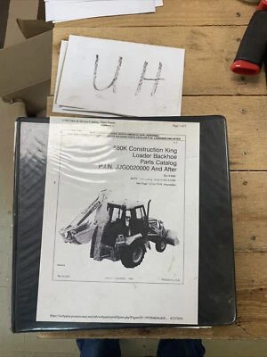 $44.89 • Buy Case 580K Construction King Loader Backhoe Parts Catalog Manual