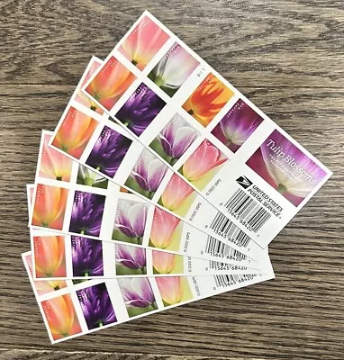 SEALED 2023 Tulip Blossoms US Postage Forever 100 Count Stamps (5 Sheets Of 20) • $48