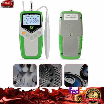 $78.85 • Buy Handheld Tesla Gauss Meter Magnetometer Digital Magnetic Field Tester Flux Meter